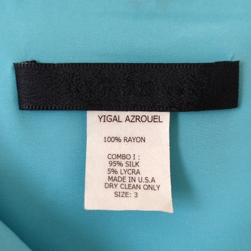 Yigal Azrouel Vibrant Abstract Printed Silk Blend Low Waisted A-Line Mini Skirt - Picture 4 of 11
